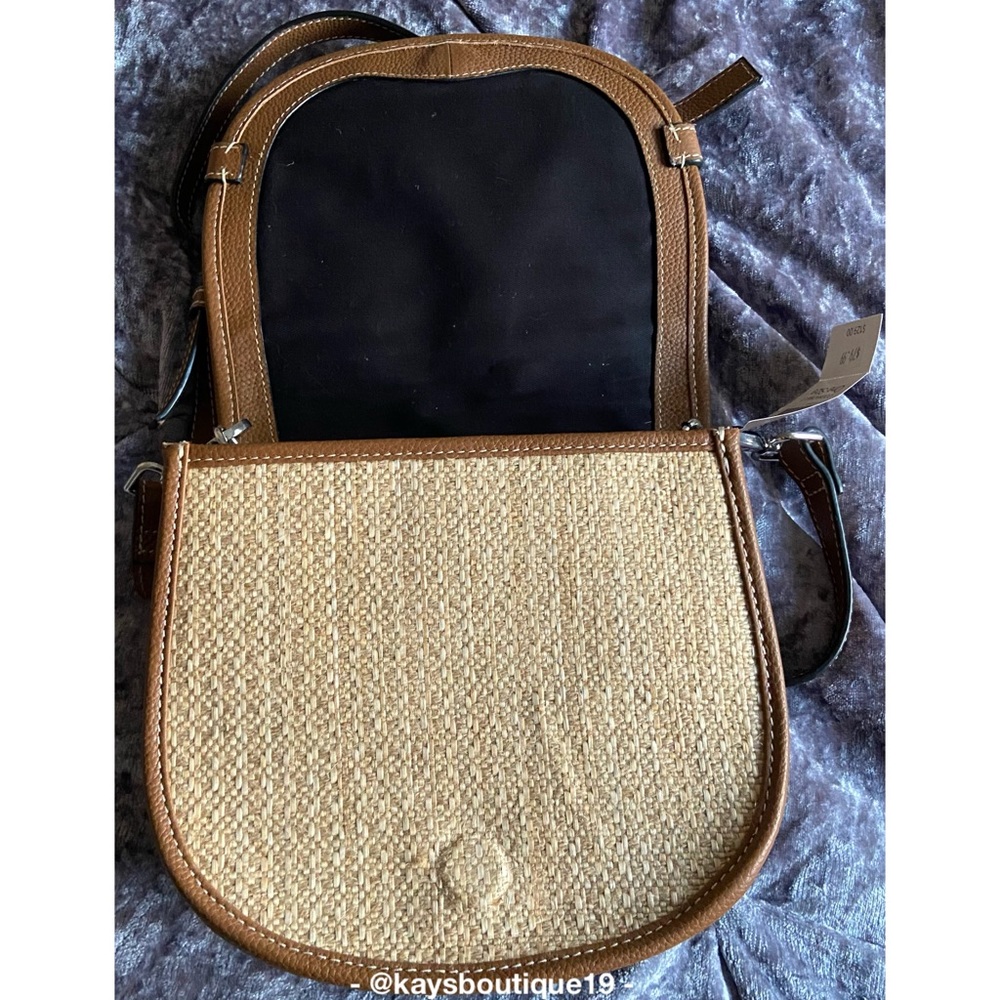 NWT J. Jill Cognac Crossbody Bag - Picture 3 of 5